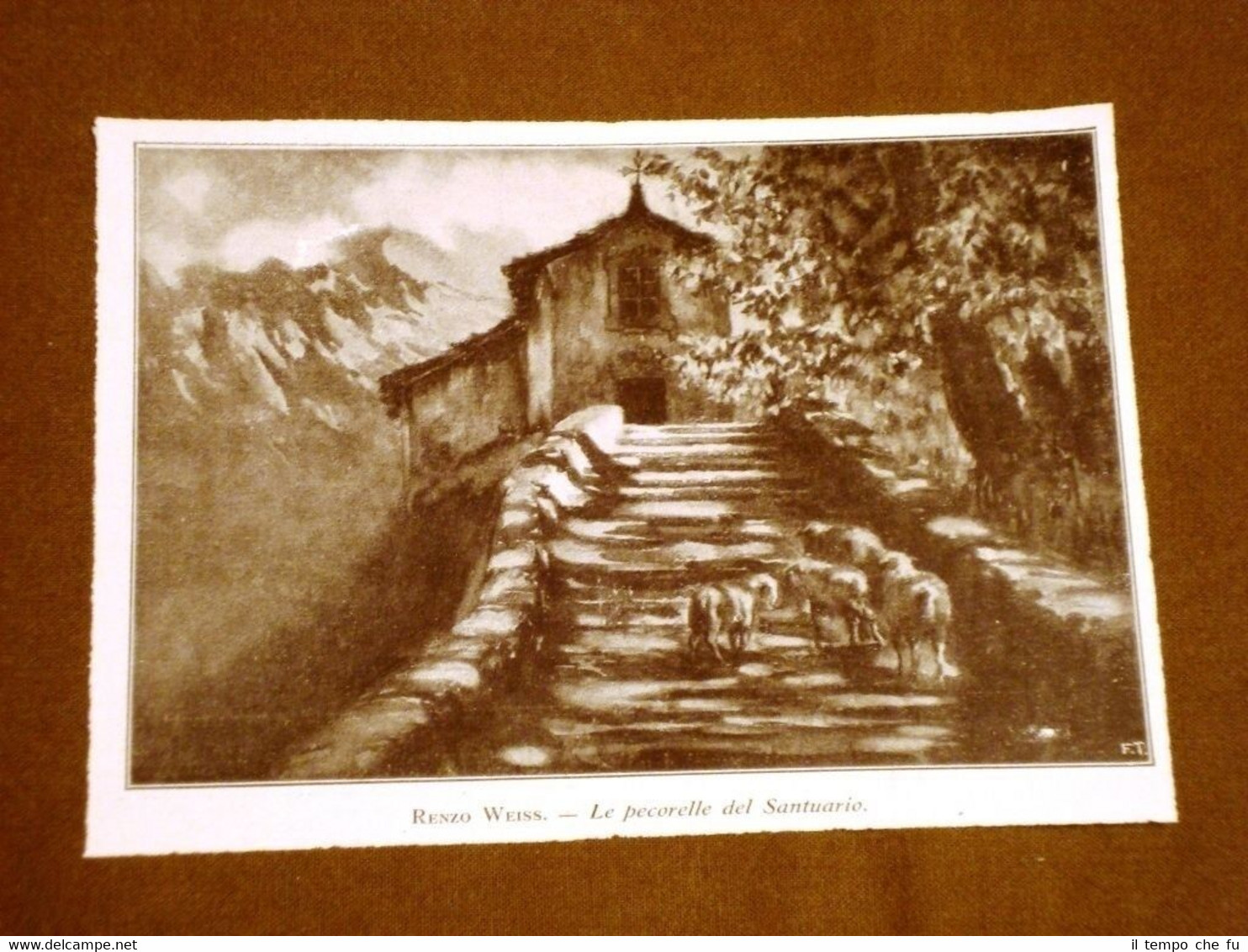 Le pecorelle del santuario Quadro di Renzo Weiss del 1912