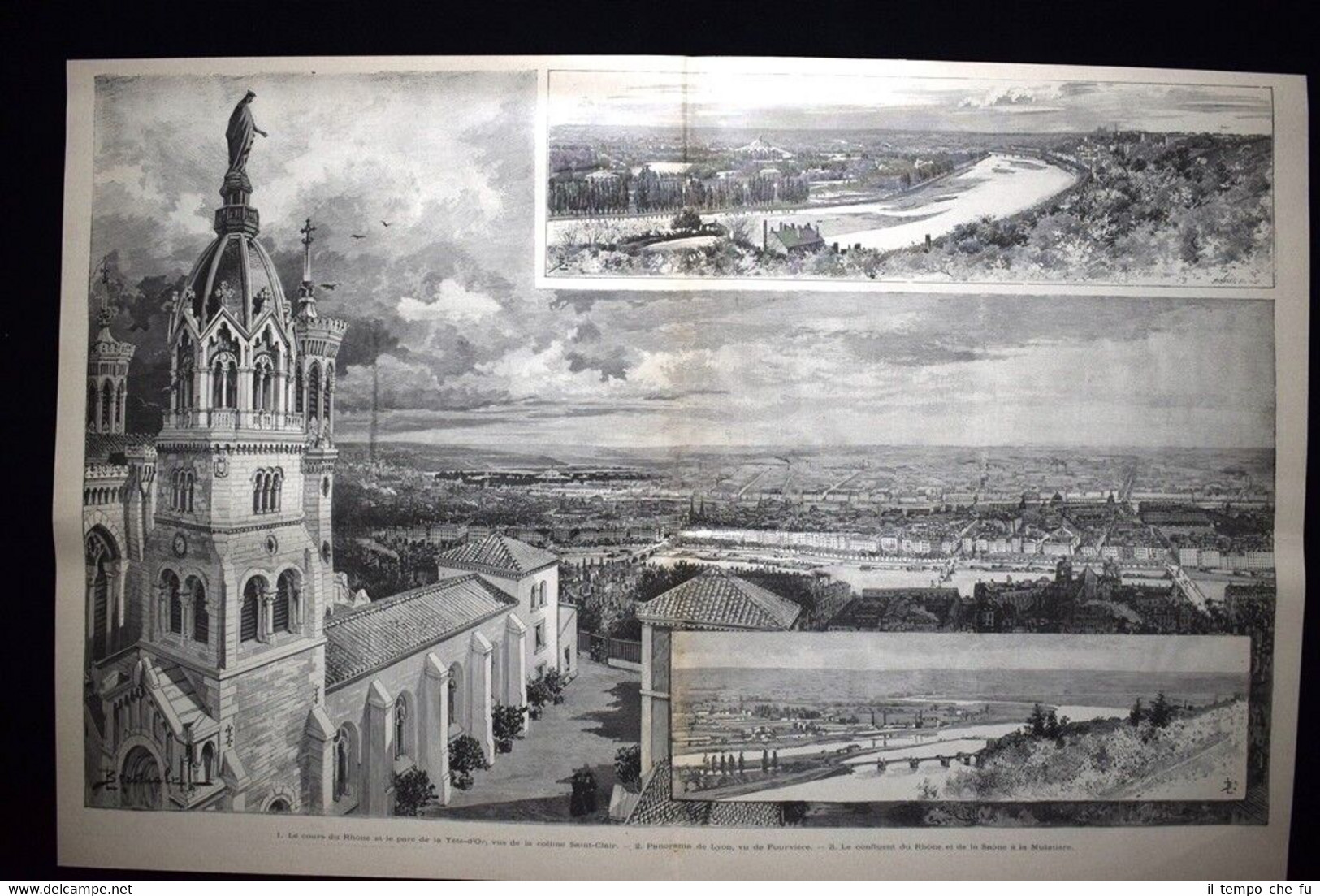 Lione: Rhone e parco Tete d'Or, Piazza Morand, Chiesa d'Ainay …