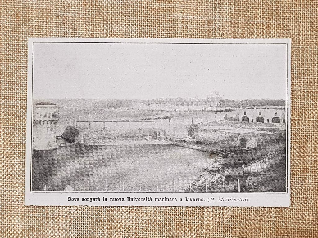 Livorno nel 1914 Il luogo dove sorgerà la nuova Università …