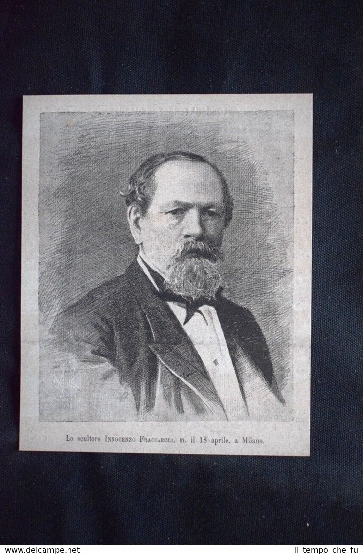 Lo scultore Innocenzo Fraccaroli, morto il 18 aprile a Milano …