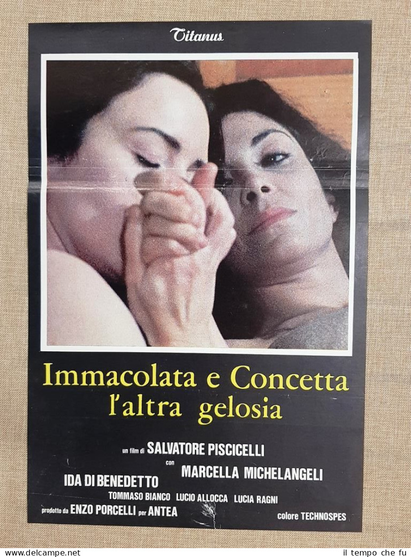 Locandina cinema originale del 1980 Film Immacolata e Concetta Regia …