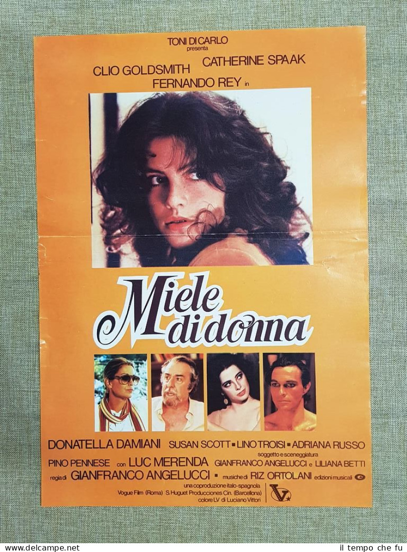 Locandina cinema originale del 1981 Film Miele di donna Regia …