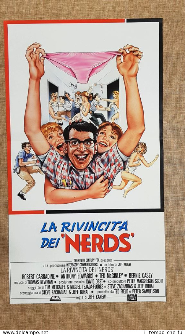 Locandina cinema originale del 1984 Film La rivincita dei Nerds …