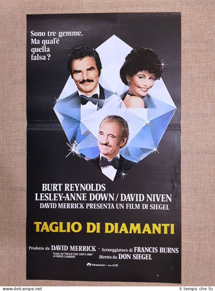 Locandina originale 1980 Film Taglio di diamanti Regia Don Siegel, …