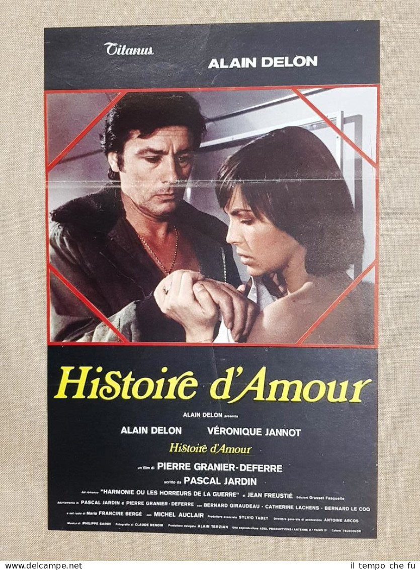 Locandina originale del 1979 Film Histoire d'Amour Regia Pierre Granier-Deferre