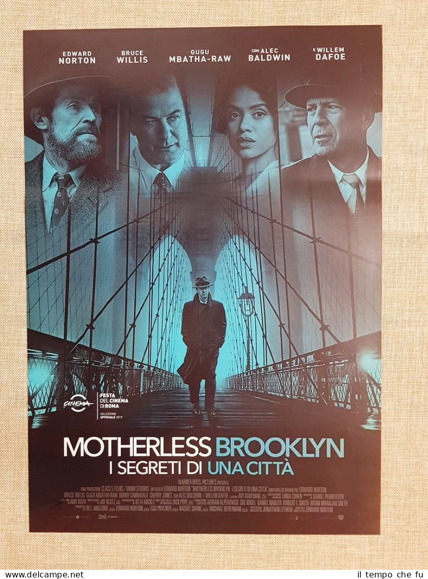 Locandina originale del 2019 Film Motherless Brooklyn (2) Regia Edward …