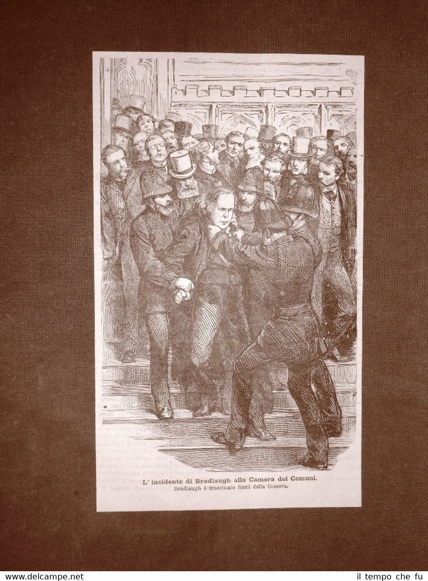 Londra nel 1881 Charles Bradlaugh incidente alla Camera dei Comuni …