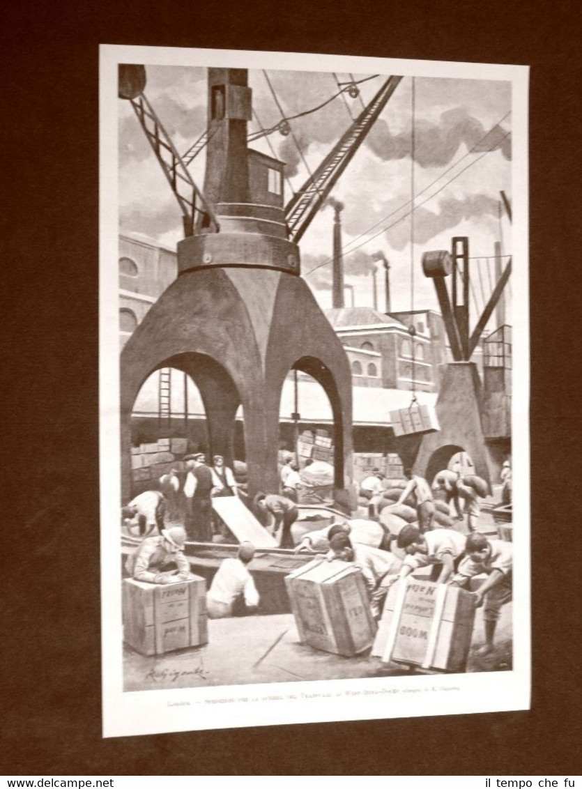Londra nel 1899 West India Docks Spedizioni per guerra nel …