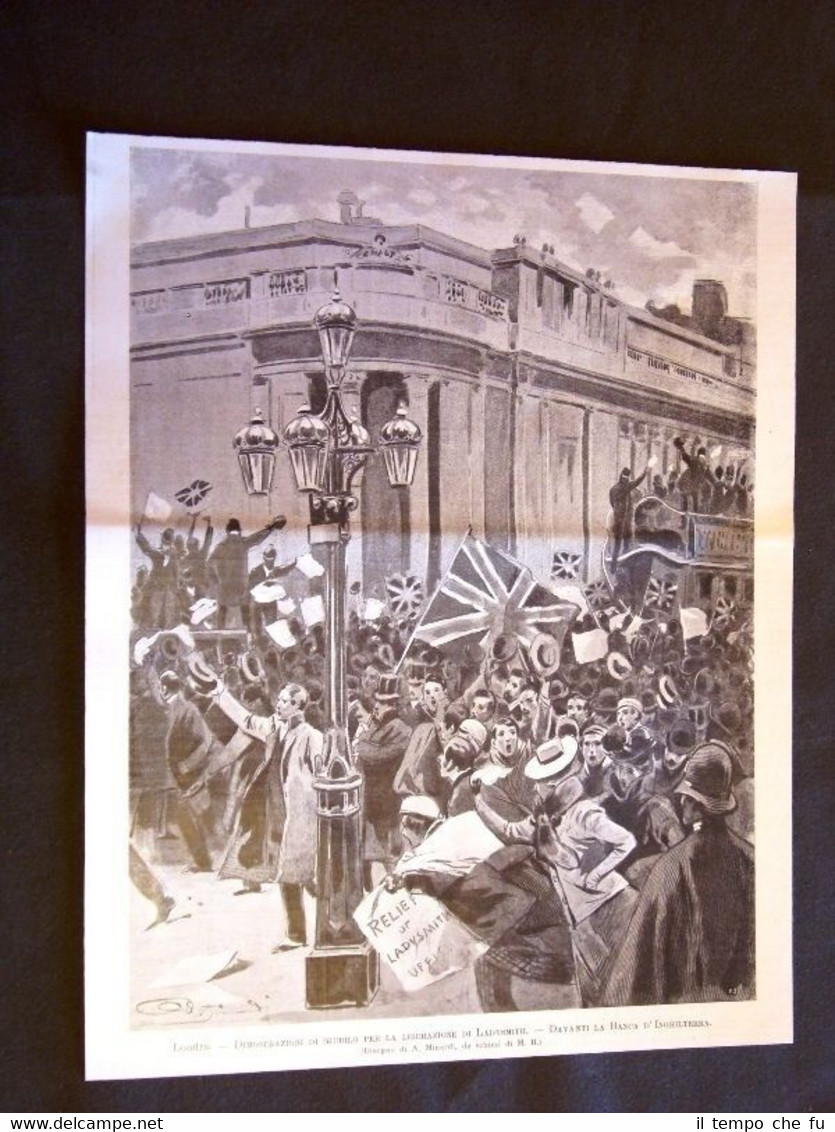 Londra nel 1900 Dimostrazioni di giubilo per la liberazione di …