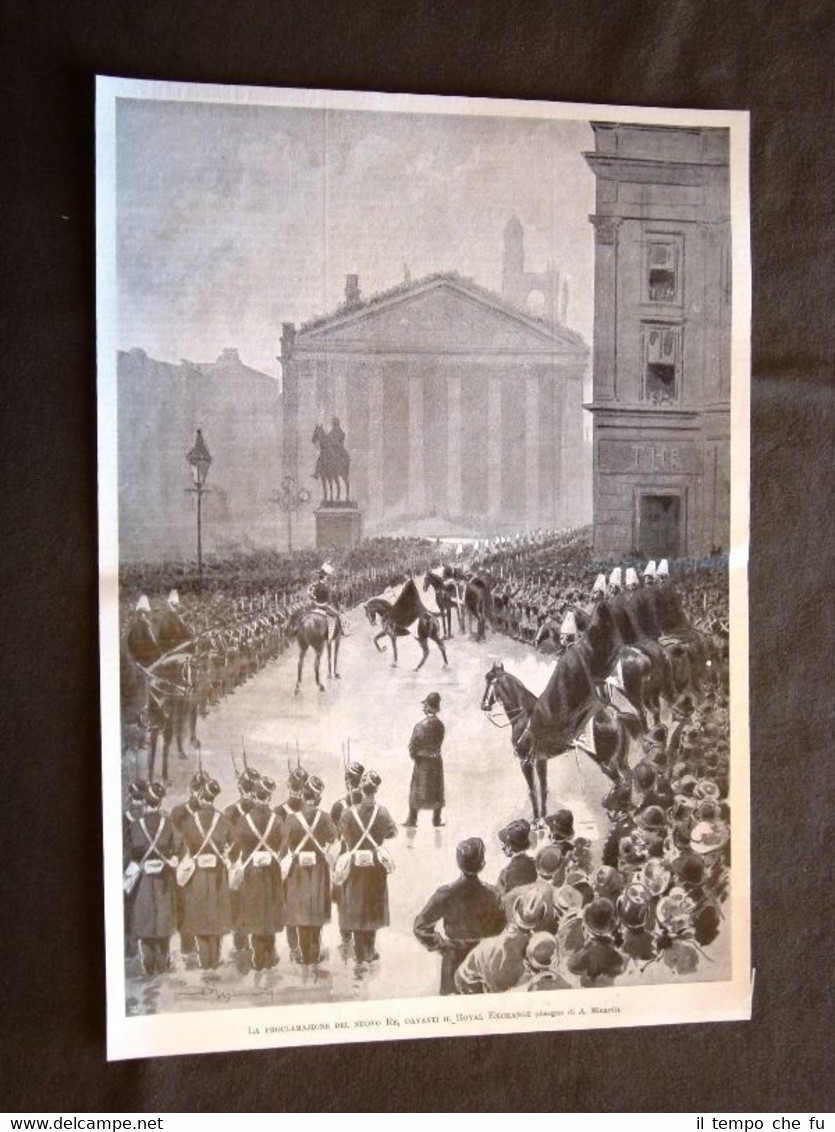 Londra nel 1901 Royal Exchange Proclamazione di Edoardo VII a …