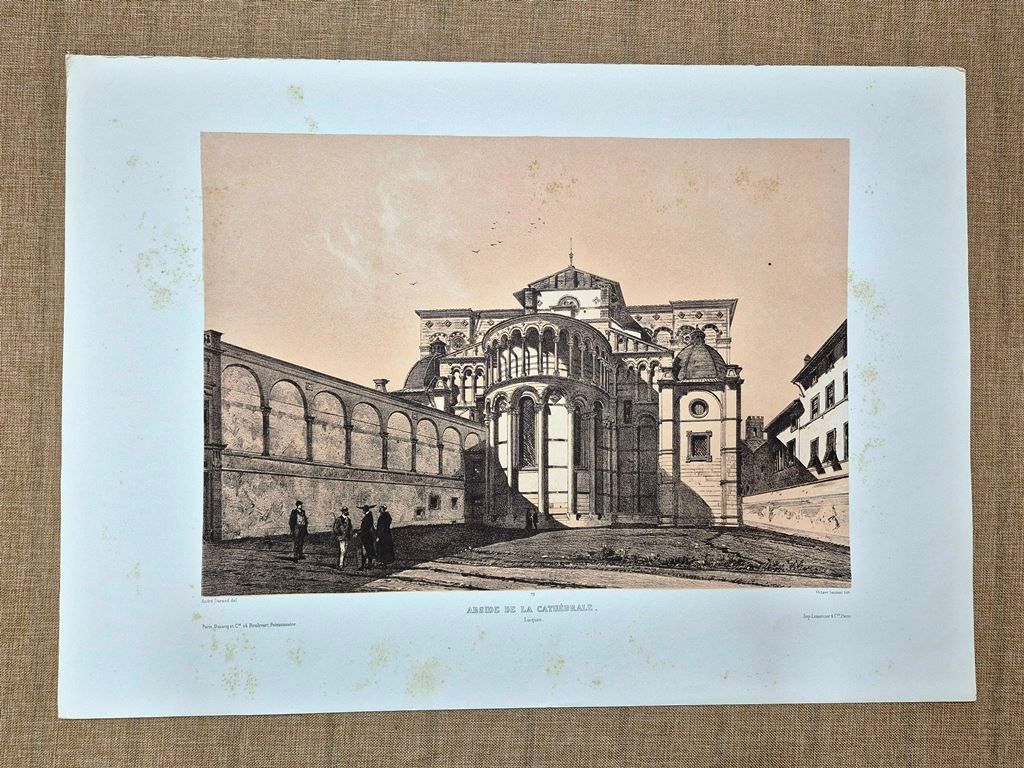 Lucca Duomo San Martino Veduta dell'abside Durand Saunier XIX secolo …