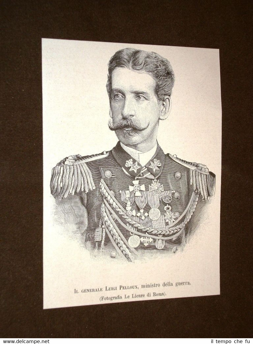 Luigi Gerolamo Pelloux di La Roche-sur-Foron nel 1891 Ministro della …