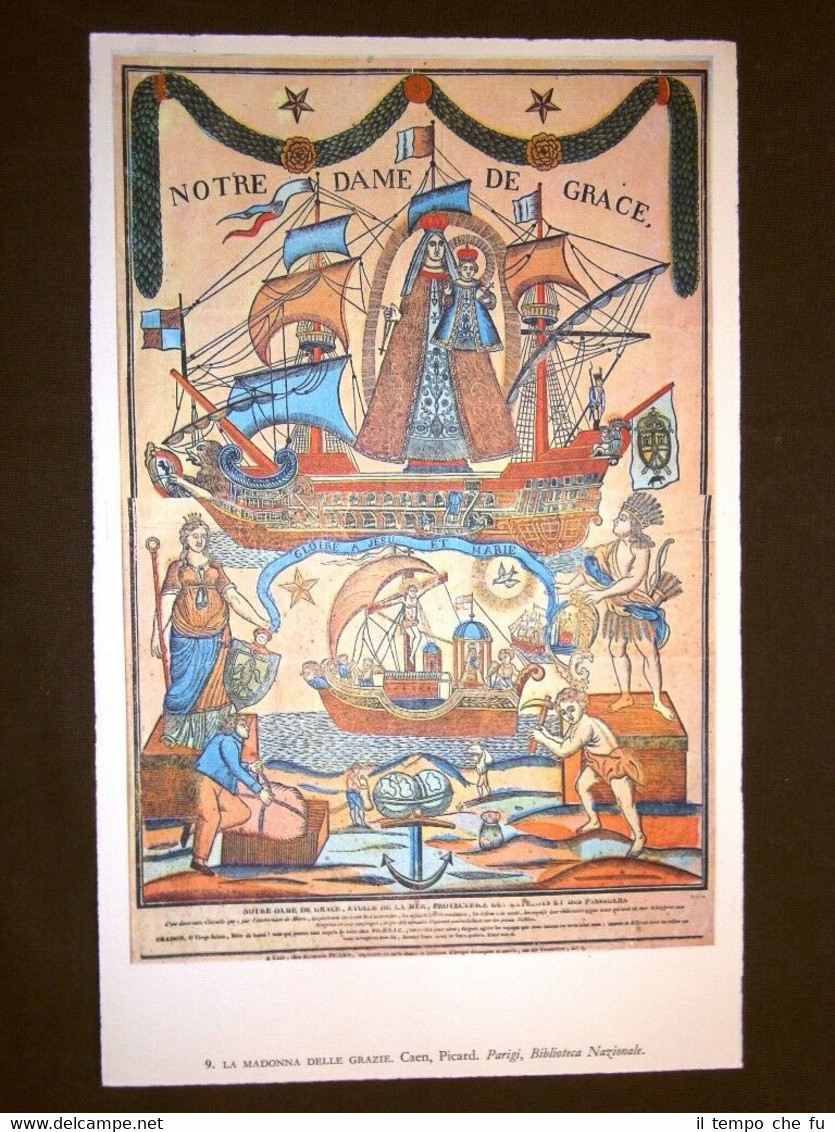 Madonna delle grazie Picard + Contadini calzolai Guériniau Arte popolare …