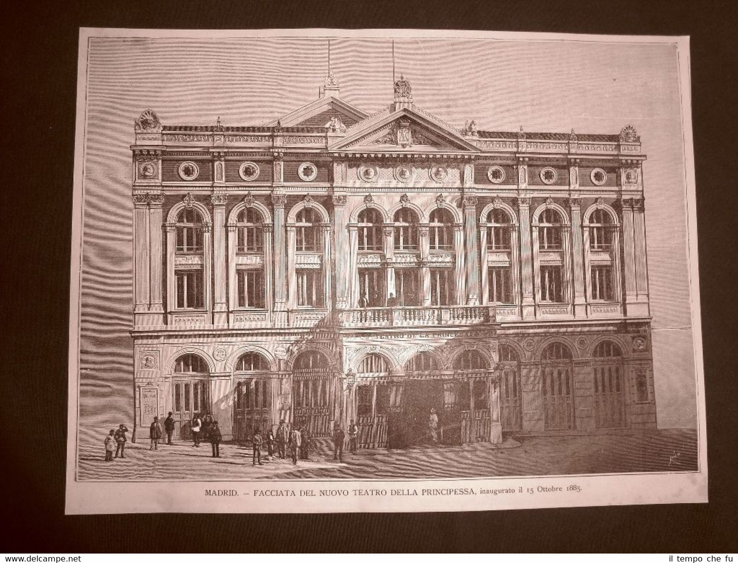 Madrid 15 ottobre 1885 Facciata del nuovo Teatro della Principessa …