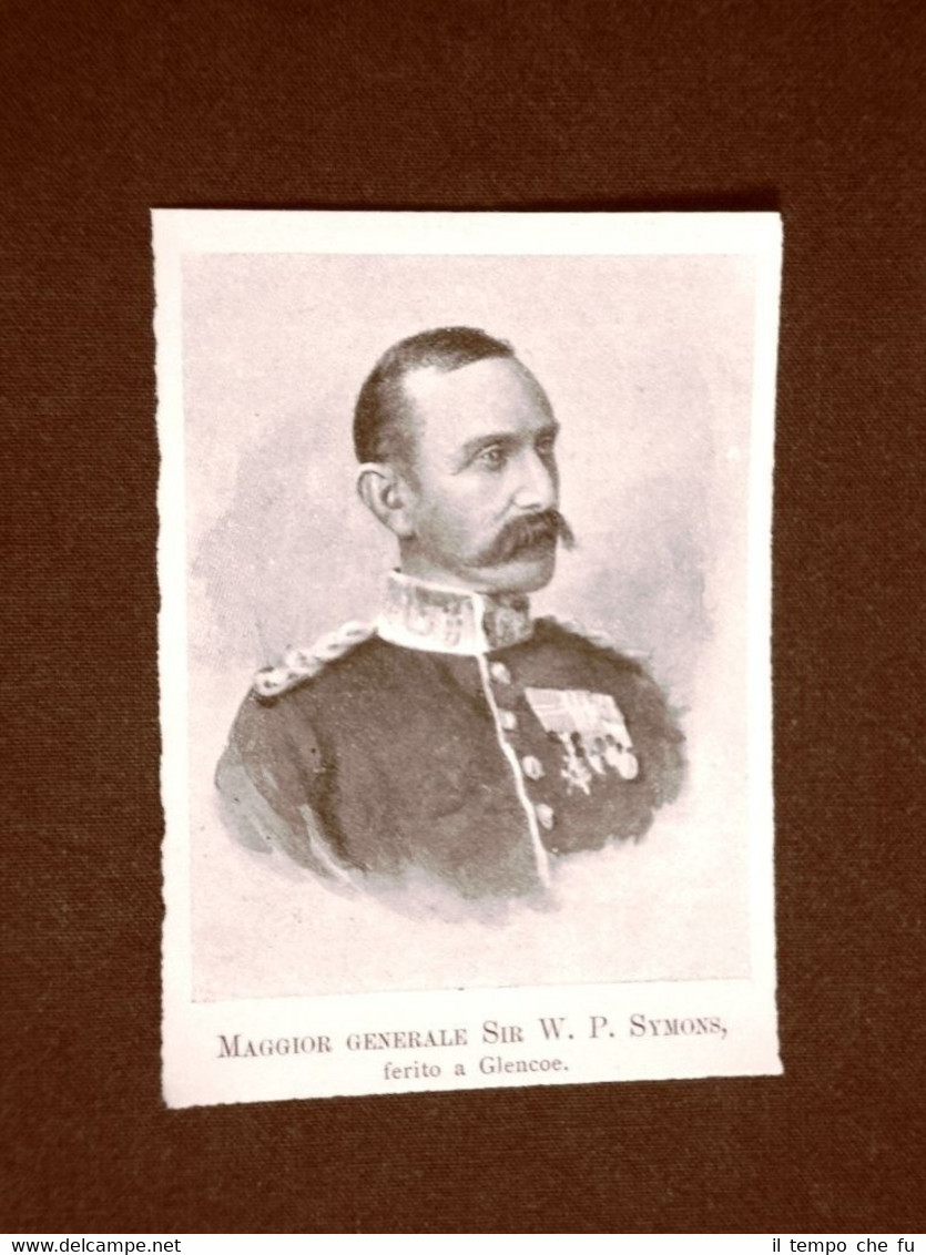 Maggiore Generale Sir William Penn Symons Ferito a morte a …