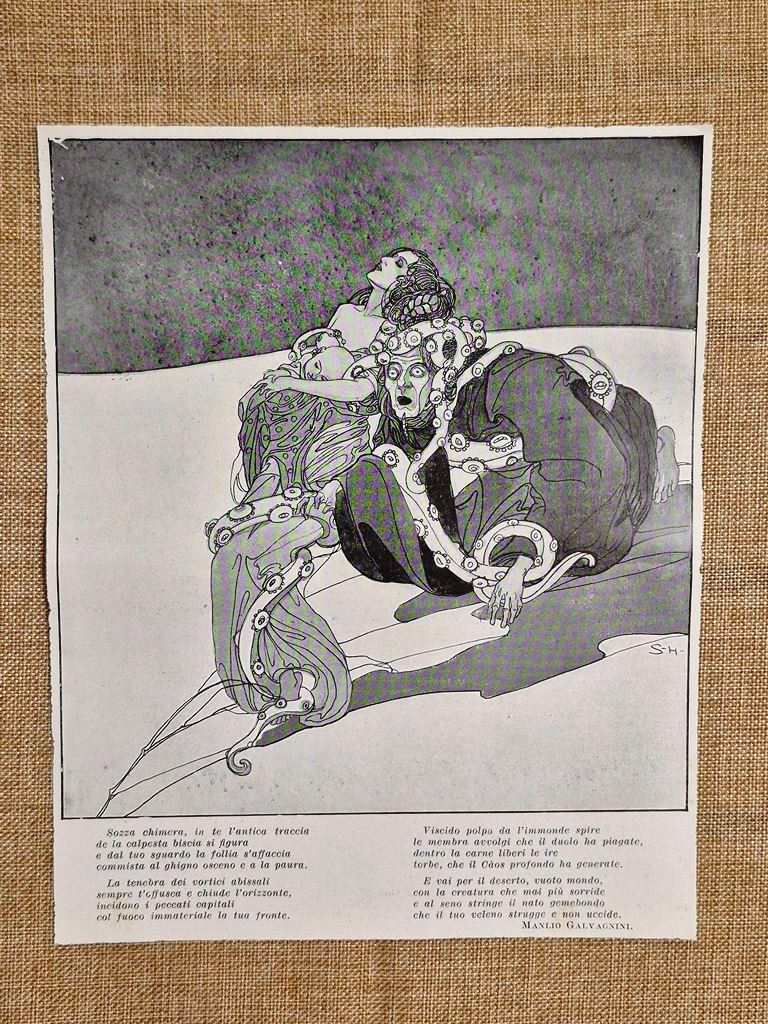Manlio Galvagnini Sozza chimera Simbolismo abisso e deformazione morale 1935