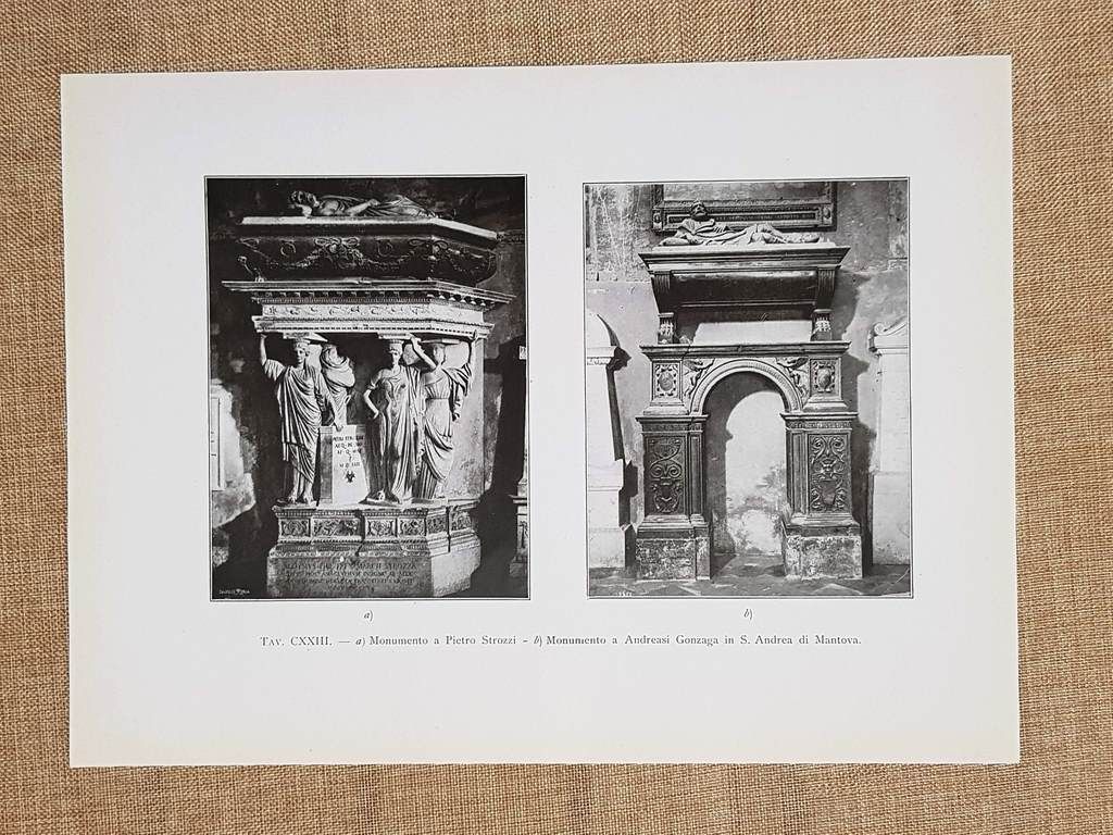 Mantova nel 1917 Monumento a Pietro Strozzi e ad Andreasi …