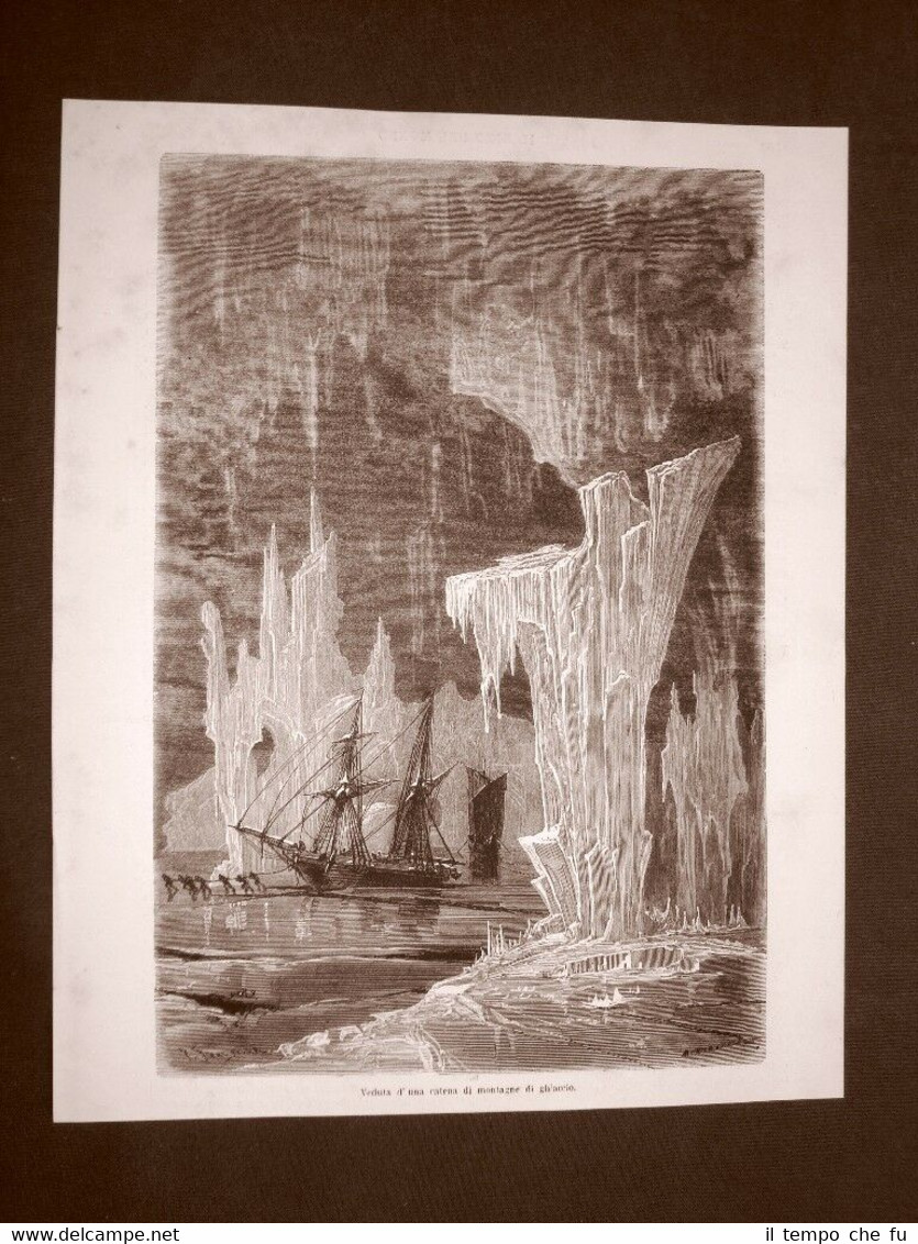 Mare di Kara nel 1863 Catena di montagne di ghiaccio …