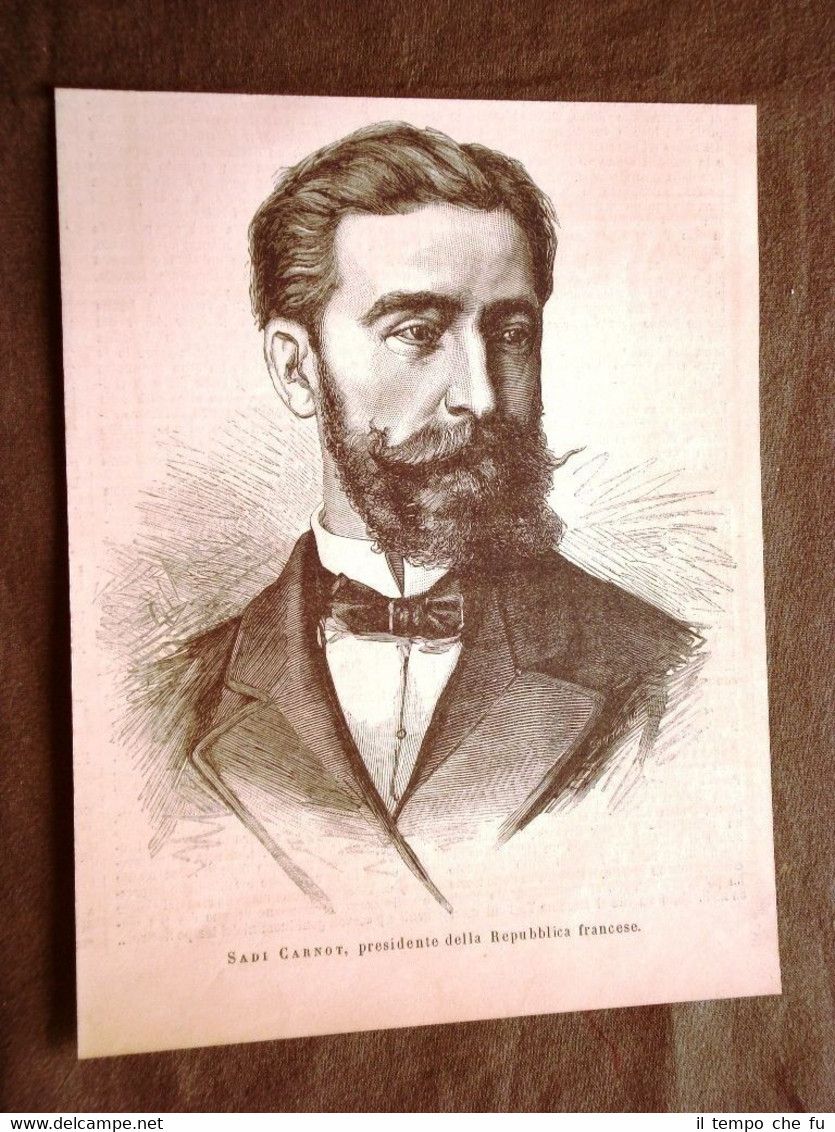 Marie François Sadi Carnot di Limoges nel 1887 Presidente Reppublica …