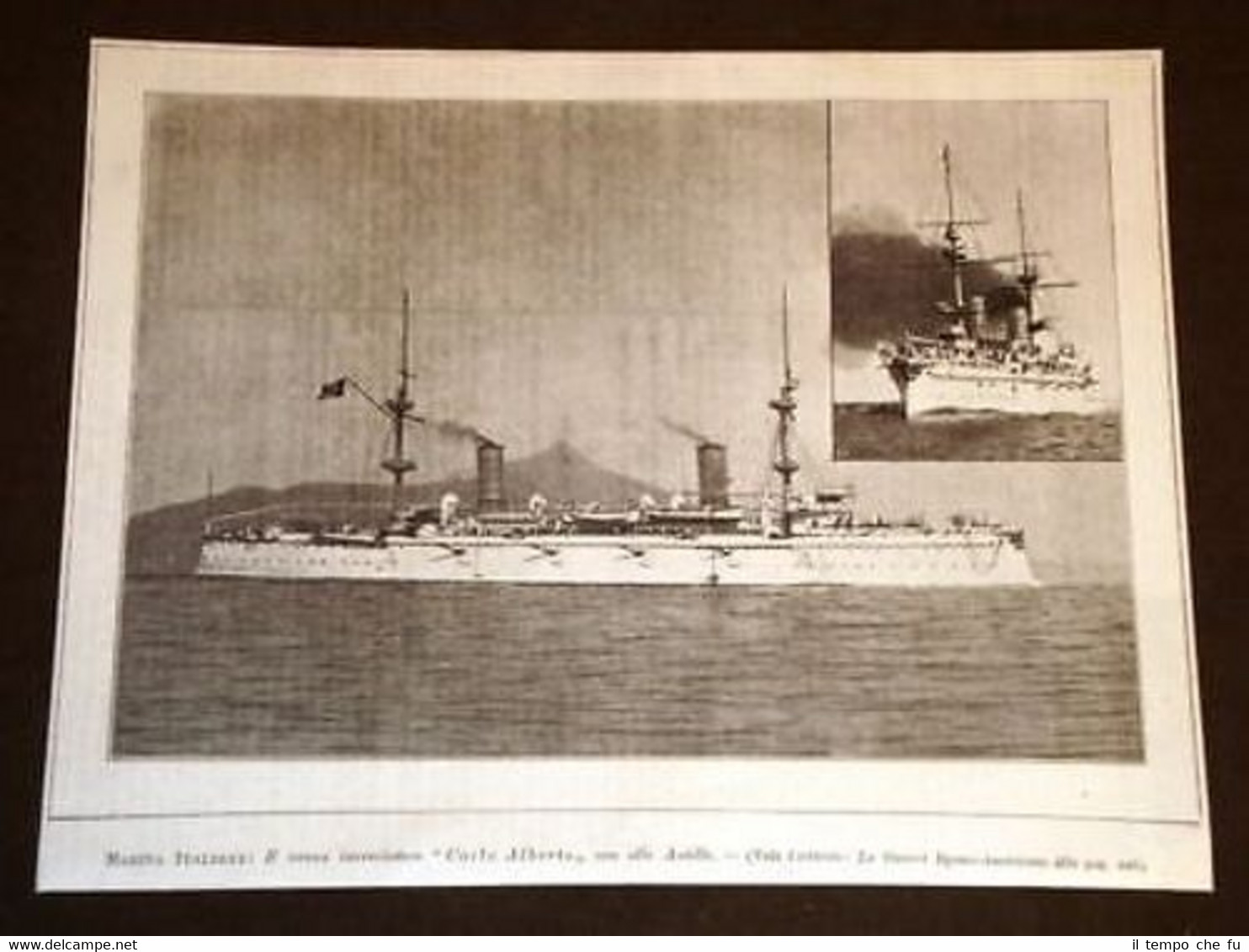 Marina d'Italia Incrociatore Carlo Alberto nelle Antille