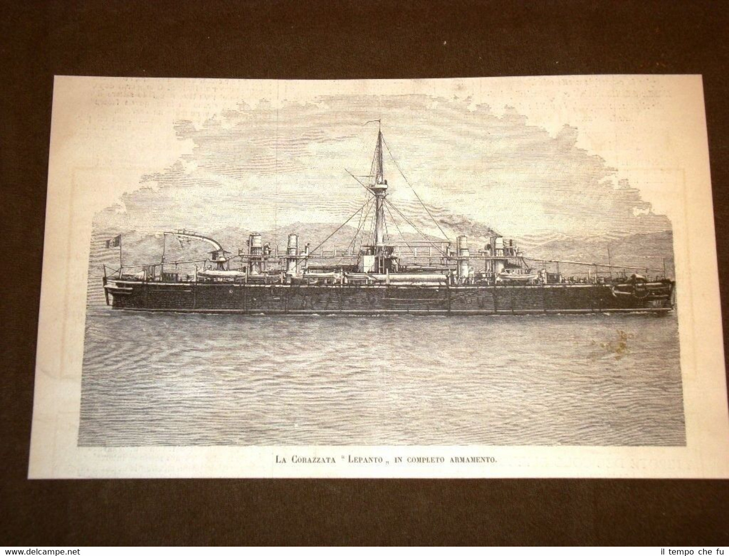 Marina d'Italia La corazzata Lepanto nel 1887