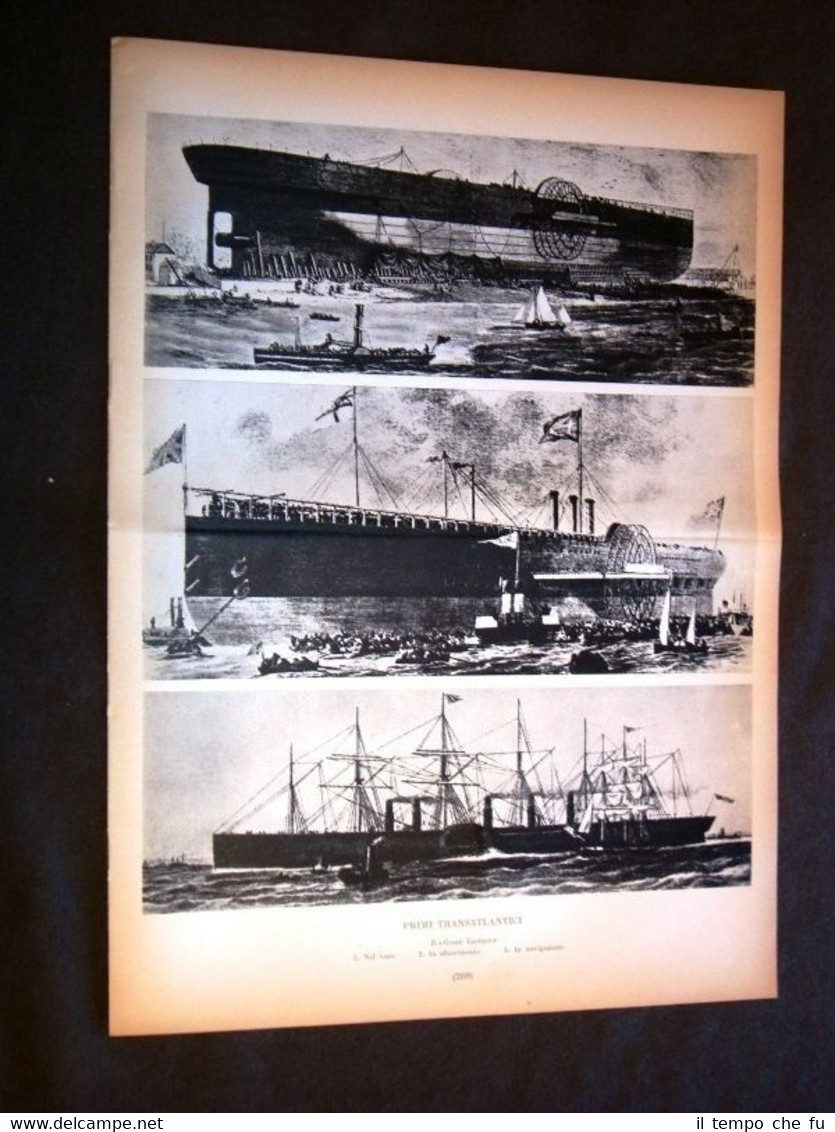 Marina nella storia Transatlantico Great Eastern Piroscafo Po Lago Como …