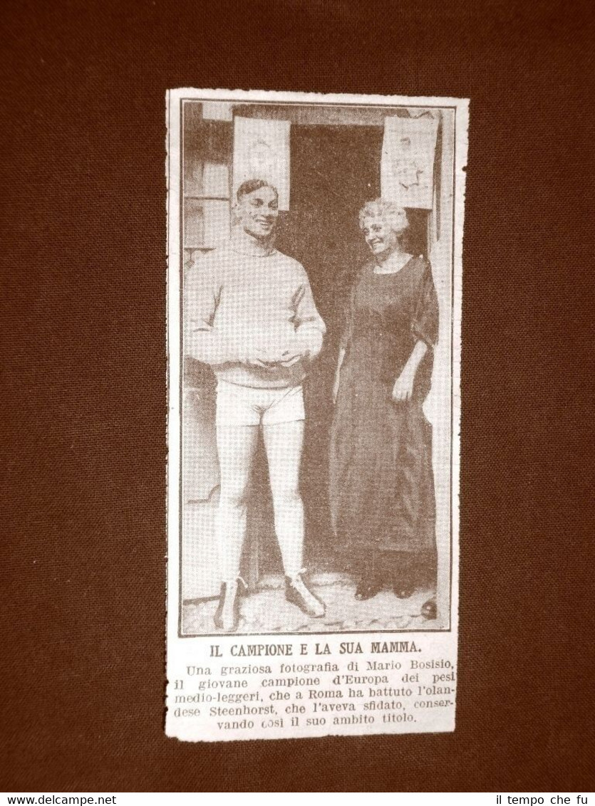 Mario Bosisio nel 1925 Pugile Milano, 12 agosto 1901 – …