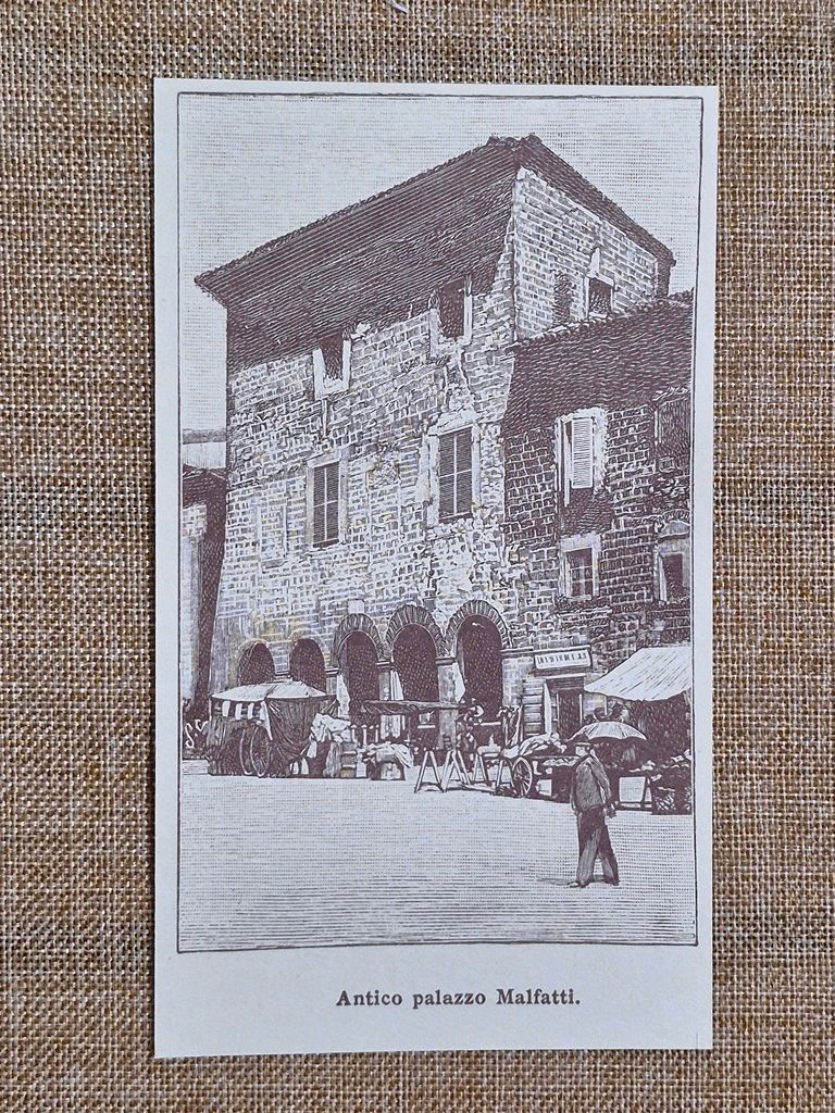 Massa Marittima nell'800 Antico palazzo Malfatti Grosseto Toscana