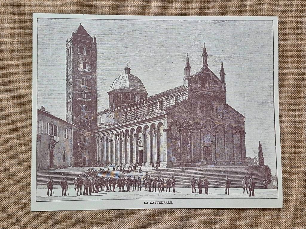 Massa Marittima nell'800 La Cattedrale Grosseto Toscana
