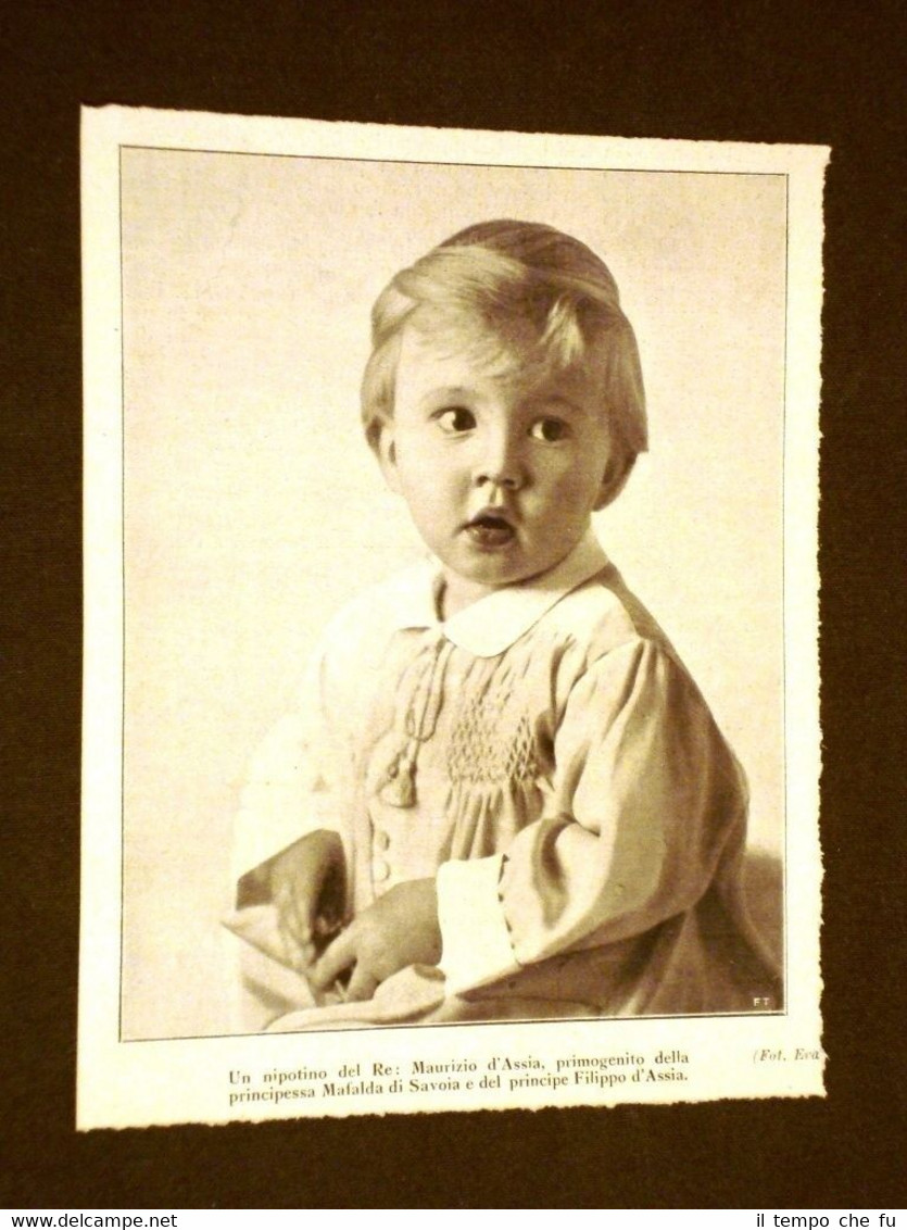 Maurizio d'Assia nel 1928 Figlio di Mafalda di Savoia e …
