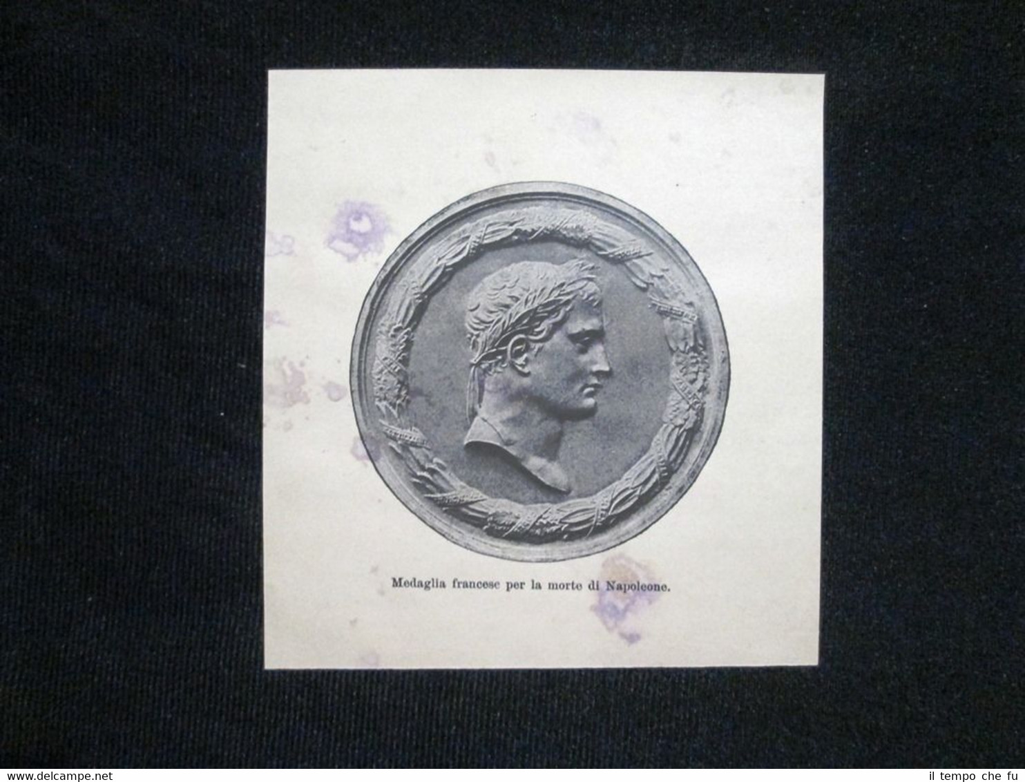 Medaglia francese per la morte di Napoleone