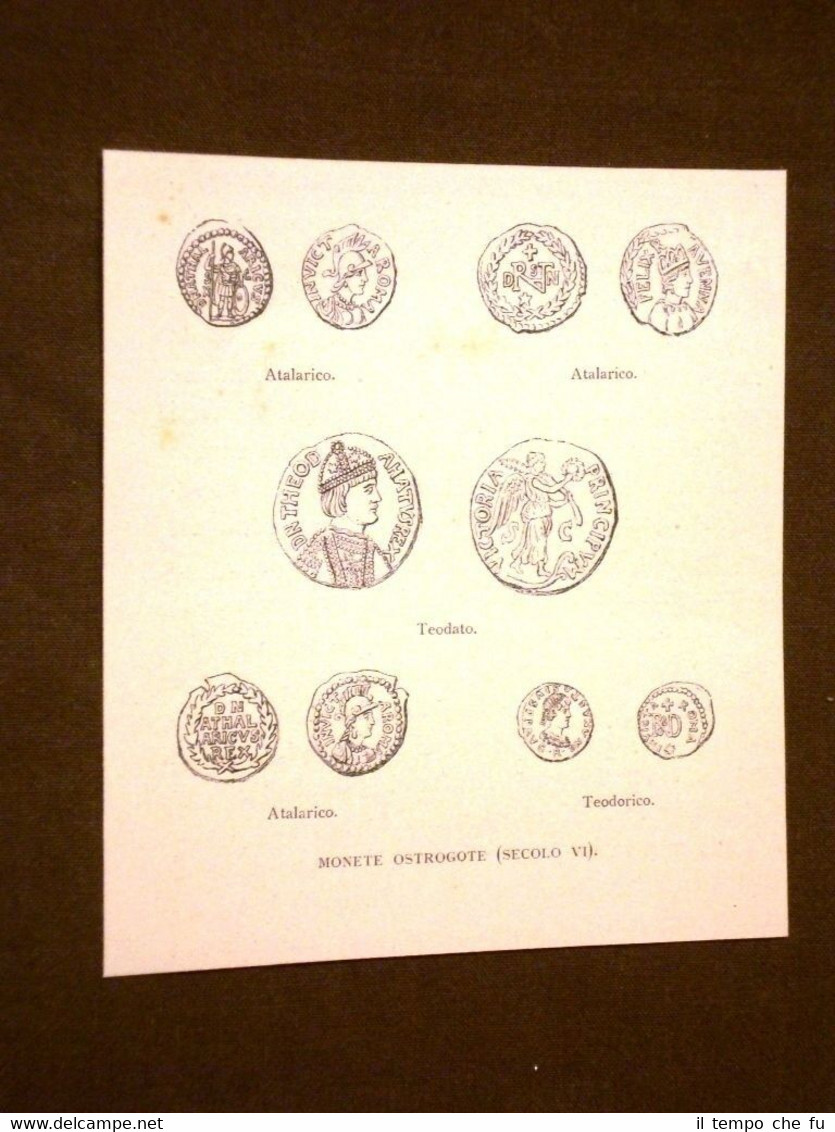 Medioevo d'Italia Monete ostrogote o dei barbari Ostrogoti Secolo VI