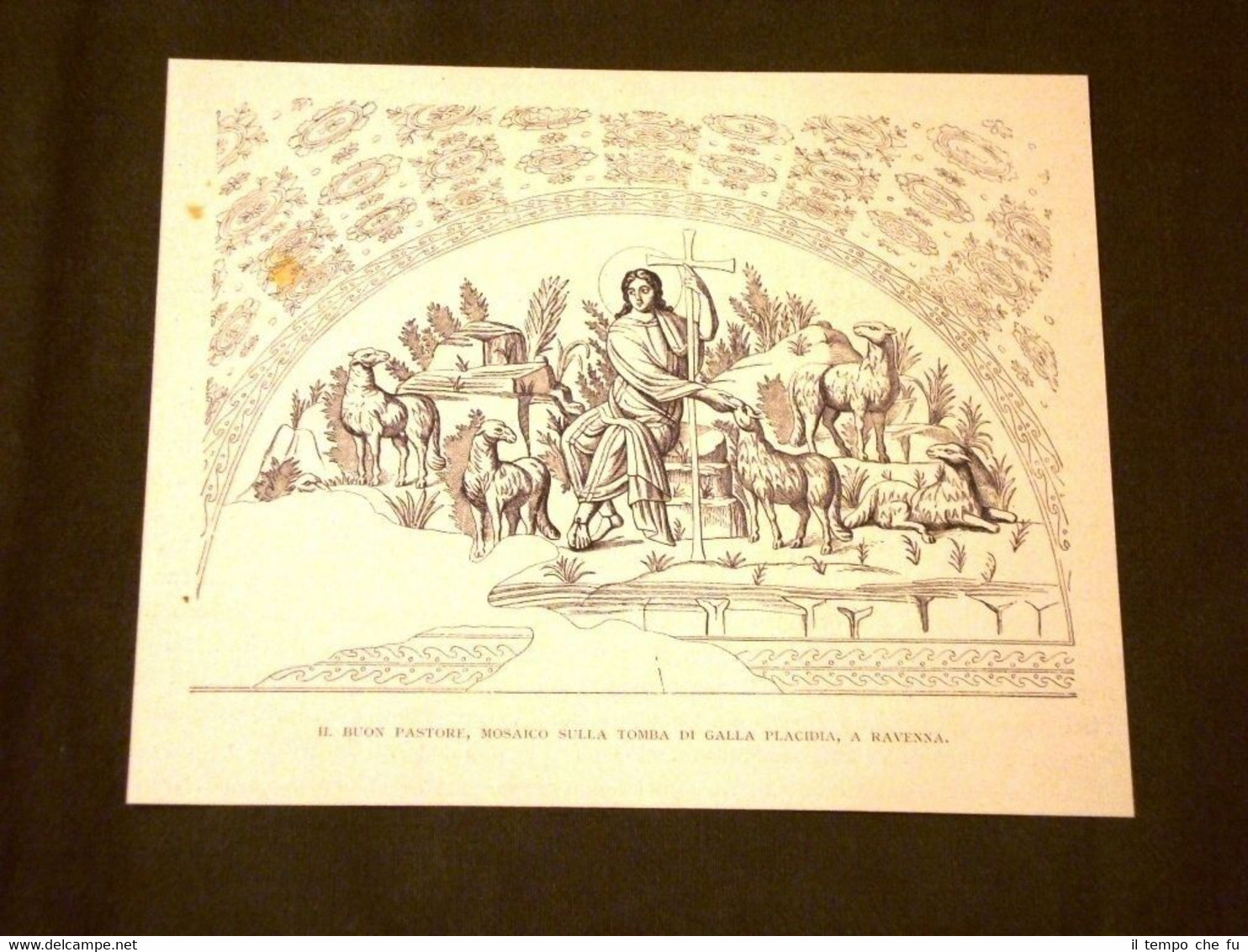 Medioevo d'Italia Ravenna Il buon Pastore Mosaico sulla tomba di …