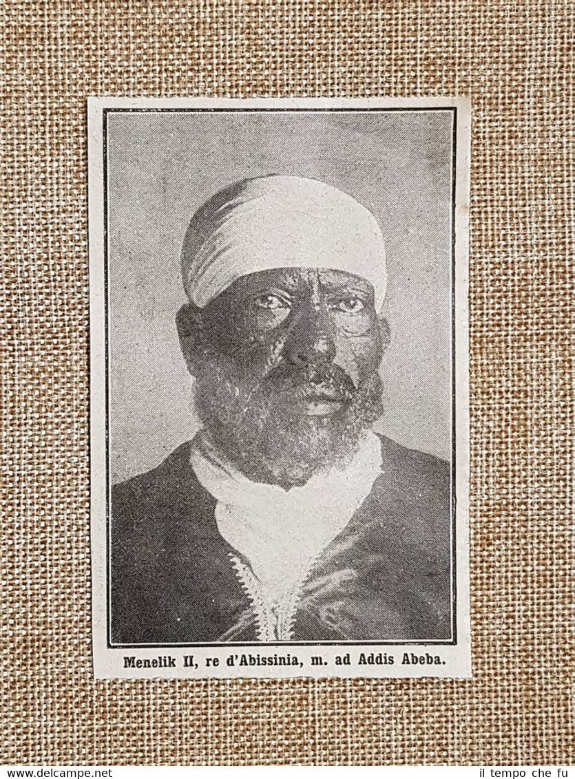 Menelik II Ancober, 1844 – Addis Abeba, 1913 Imperatore d'Etiopia