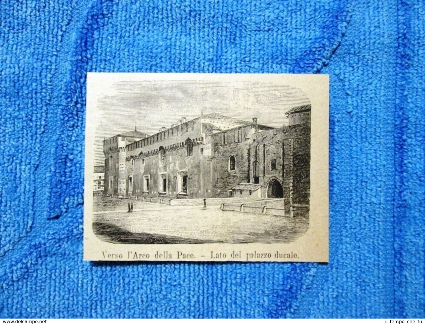 Milano 1882 - Verso l'Arco della Pace: lato del Palazzo …