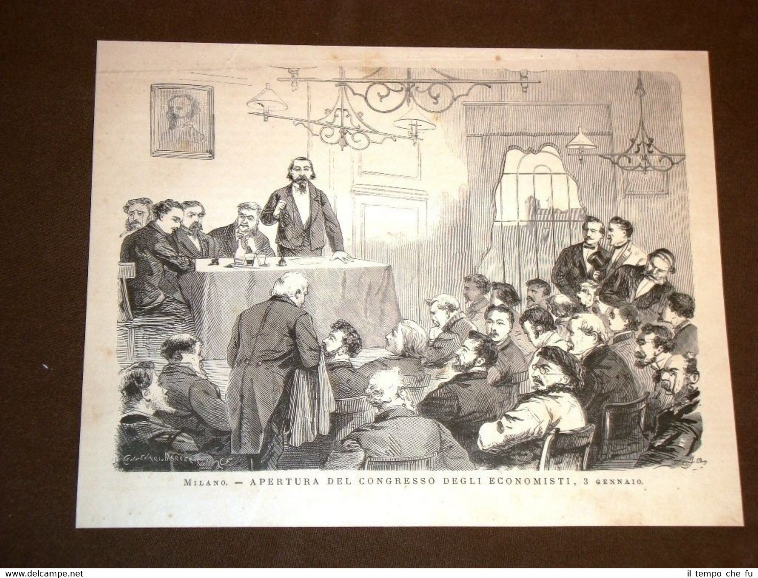 Milano 3 gennaio 1875 Apertura del congresso degli economisti