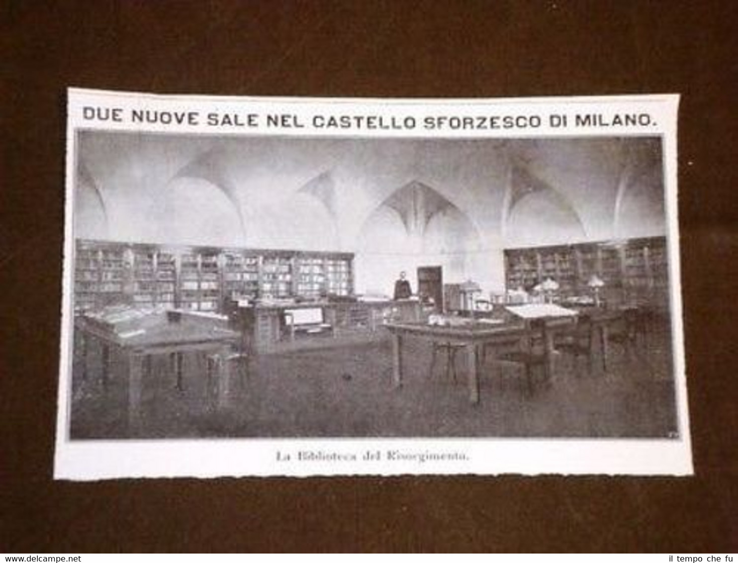 Milano Castello Sforzesco Biblioteca del Risorgimento