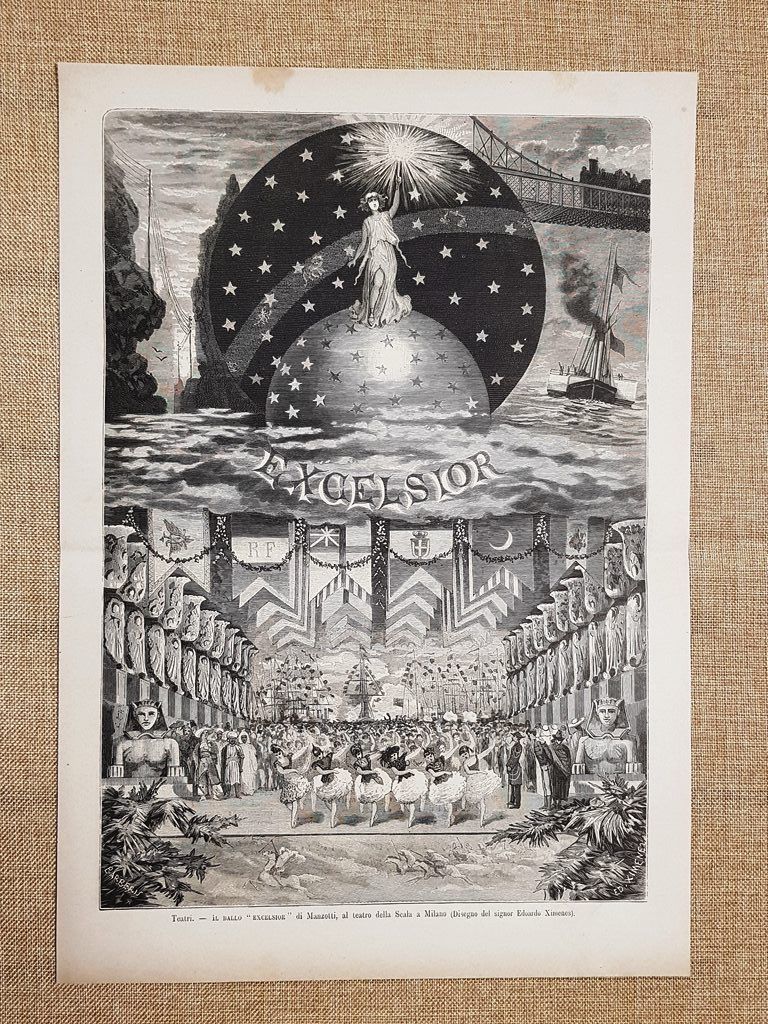 Milano nel 1881 Teatro della Scala Ballo Excelsior di Manzotti …
