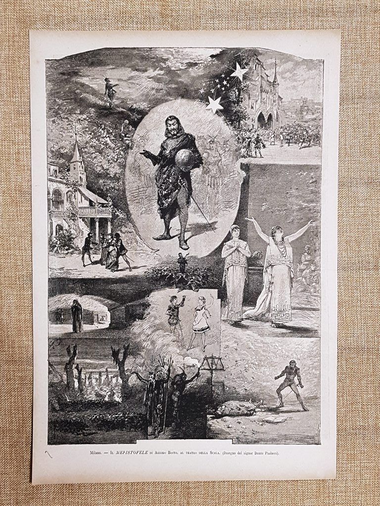 Milano nel 1881 Teatro Della Scala Mefistofele di Arrigo Boito …