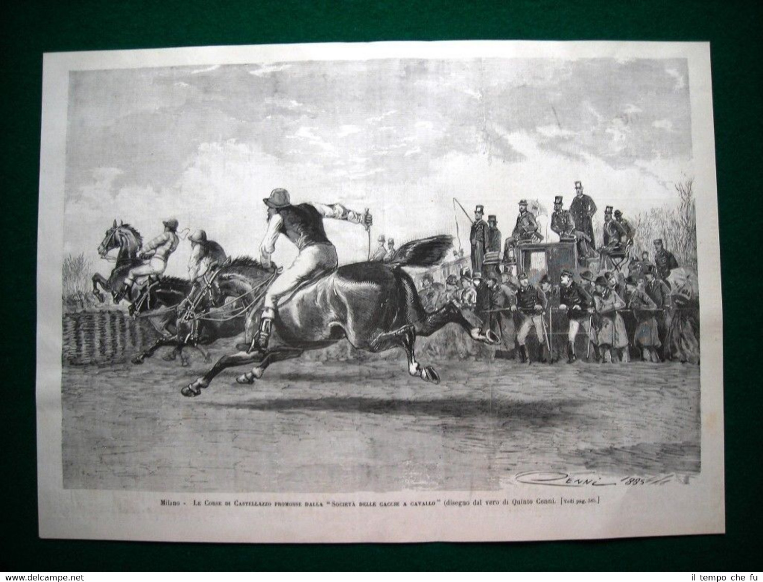 Milano nel 1885 - Corse di Castellazzo promosse dalla Società …