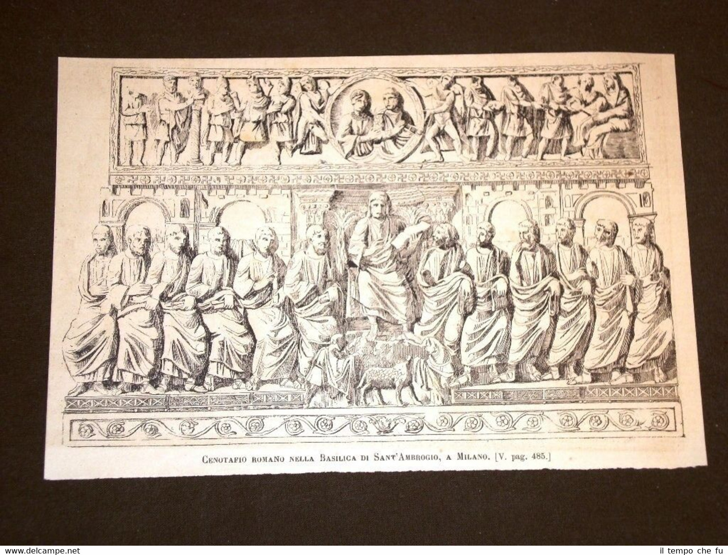 Milano nel 1886 Cenotafio romano nella Basilica di Sant'Ambrogio