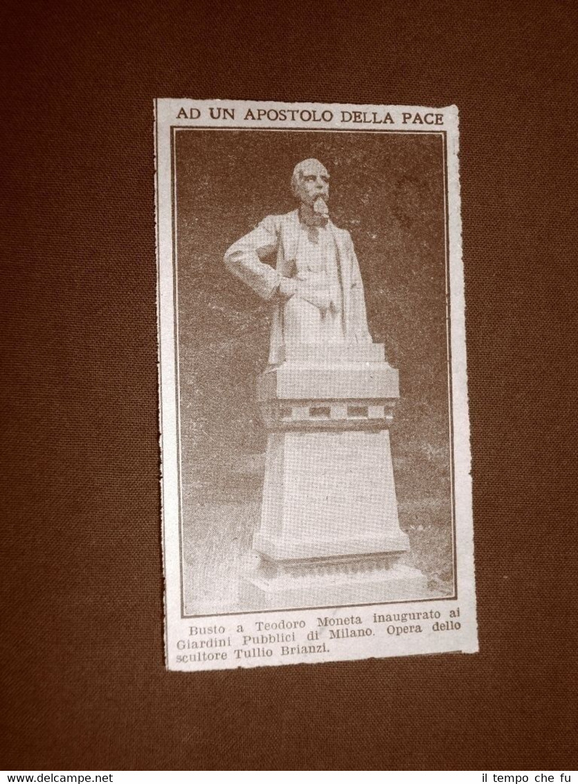Milano nel 1924 Inaugurazione del busto a Teodoro Moneta di …