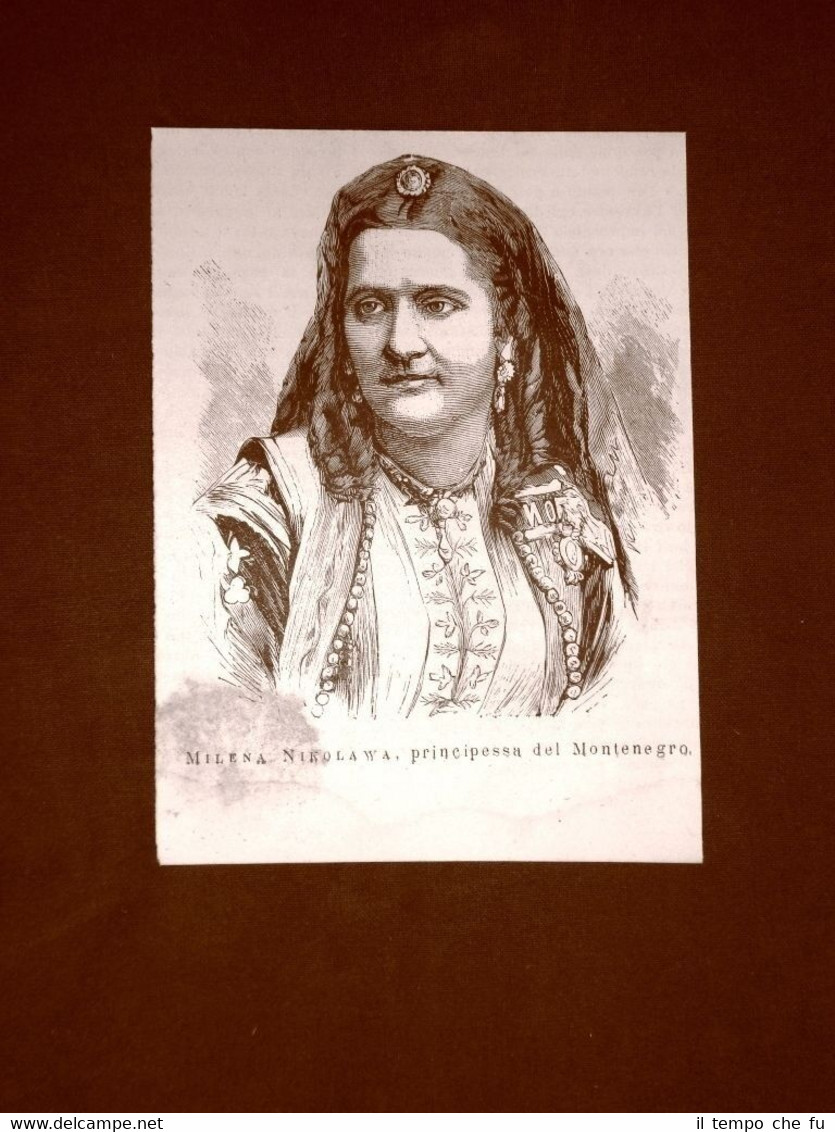 Milena Vukoti? del Montenegro nel 1876 Cettigne, 4.5.1847 – Antibes, …