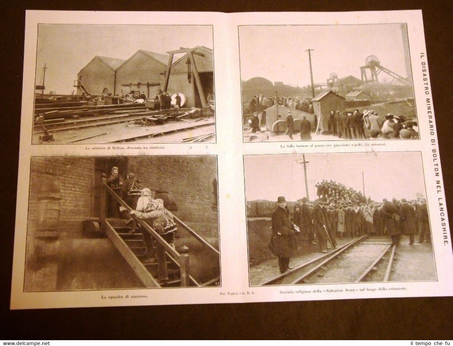 Miniera Disastro minerario di Bolton nel Lancashire nel 1911 + …