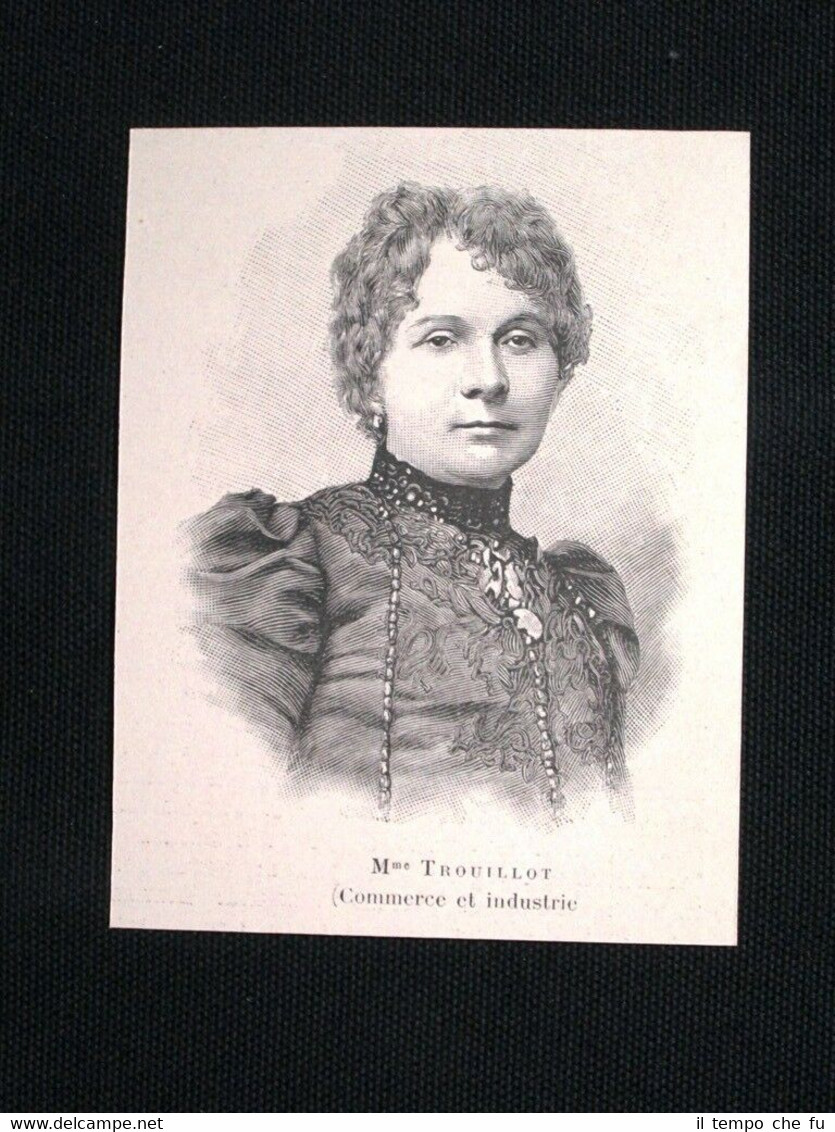 Ministero Emile Combes: signora Trouillot (Commercio, Industria) Stampa del 1902