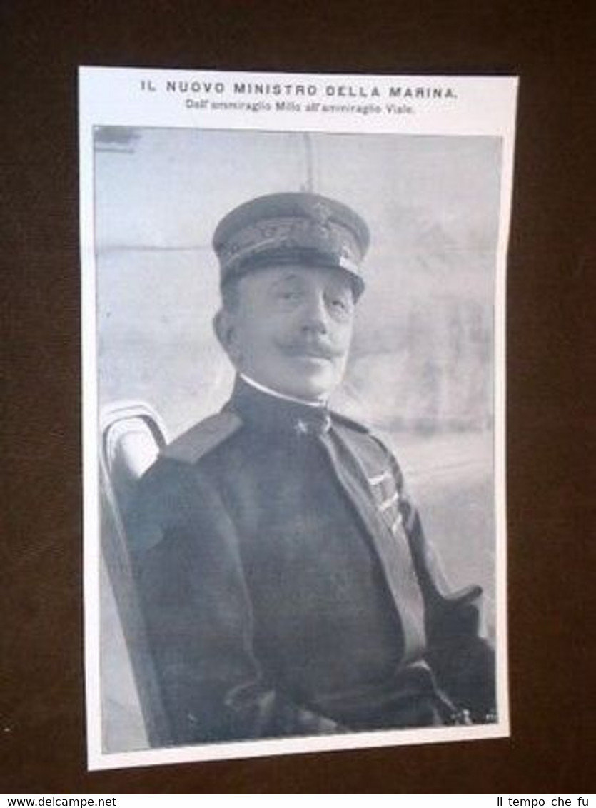 Ministro della Marina Ammiraglio Viale post Millo