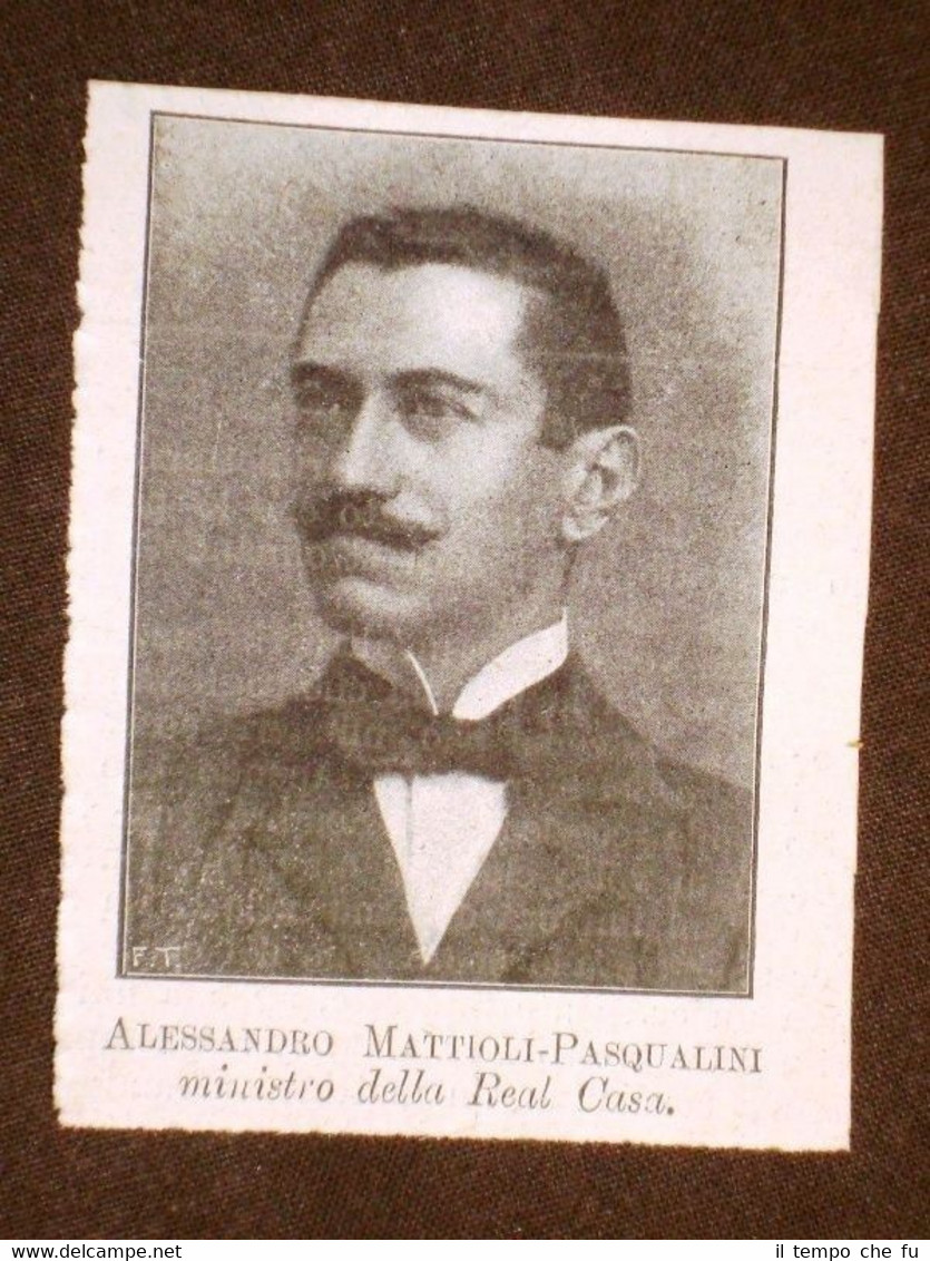 Ministro della Real Casa Alessandro Mattioli Pasqualini di Cingoli