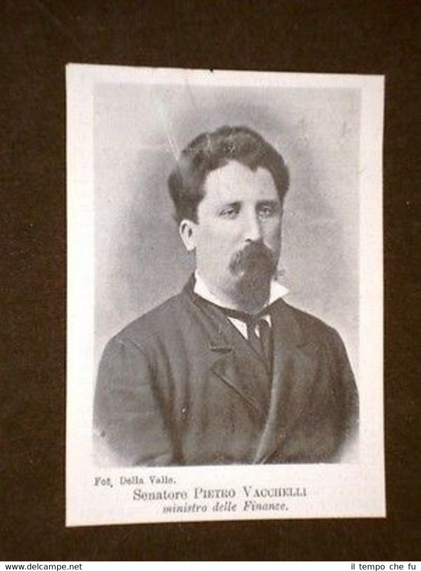 Ministro delle finanze Senatore Pietro Vacchelli di Cremona