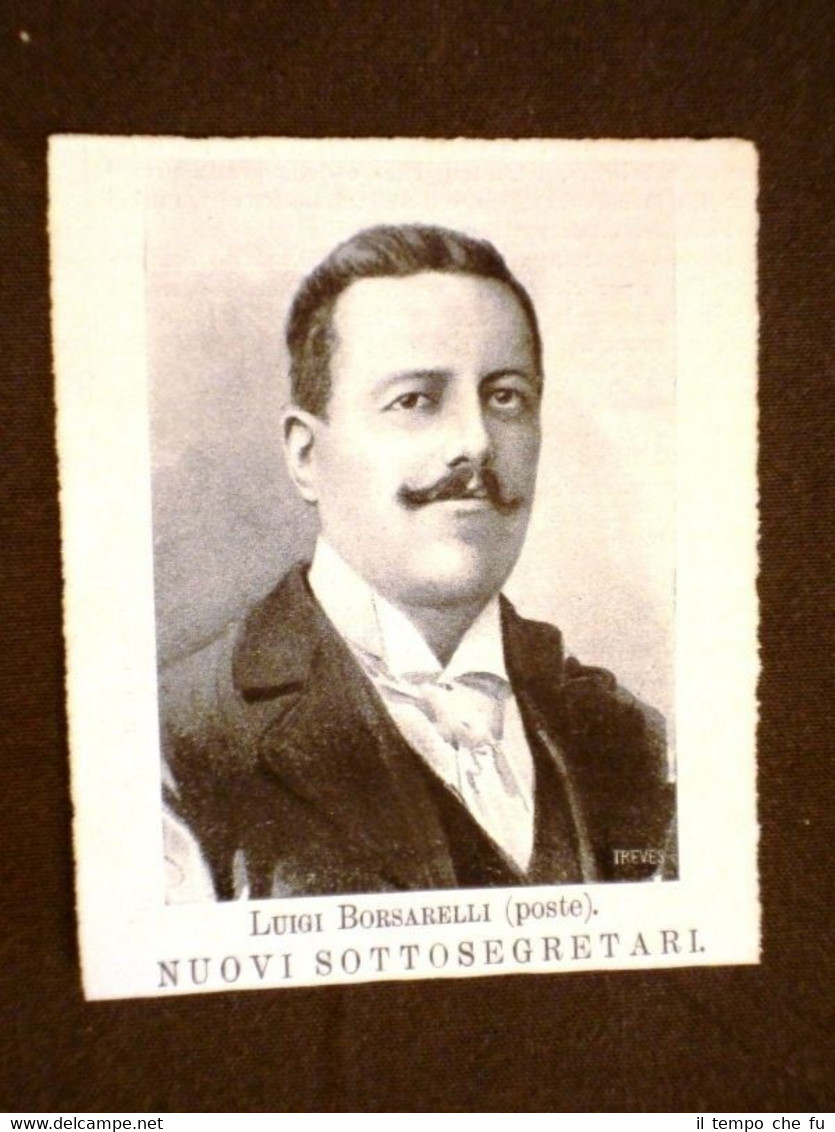 Ministro delle Poste Luigi Borsarelli