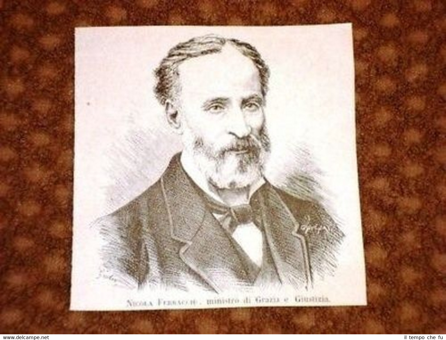 Ministro Grazia Giustizia Niccolò Ferracciù Calangianus